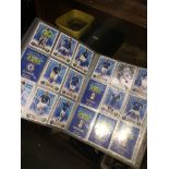 An album of Match Attax collectors cards