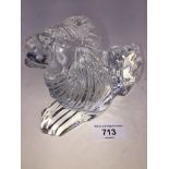 A Waterford glass Lion