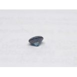 A round brilliant cut blue diamond weighing 0.40 carats, (0.08g).