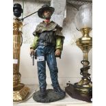 Composition cowboy figure