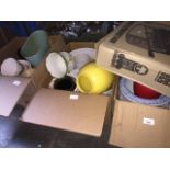 3 boxes of planters, plant pot holders, BBQ, etc.