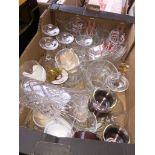 A box of glassware.