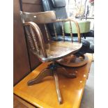 An old captains office chair