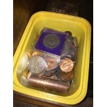 A tub of modern GB coins