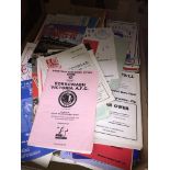 A box of approx 300 non league football programmes from 1970s to 1990s