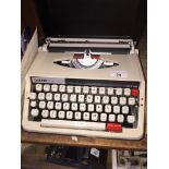 A Brother portable typewriter.