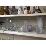 Selection of clear glassware
