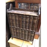 A small oak bookcase with Charles Dickens book collection - Odhams Press Limited.