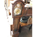 A Danish rosewood effect granddaughter clock by Pallesgaard.