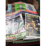 A bag containing appx 46 football programmes from FA Cup Finals, semi finals, League Cup finals
