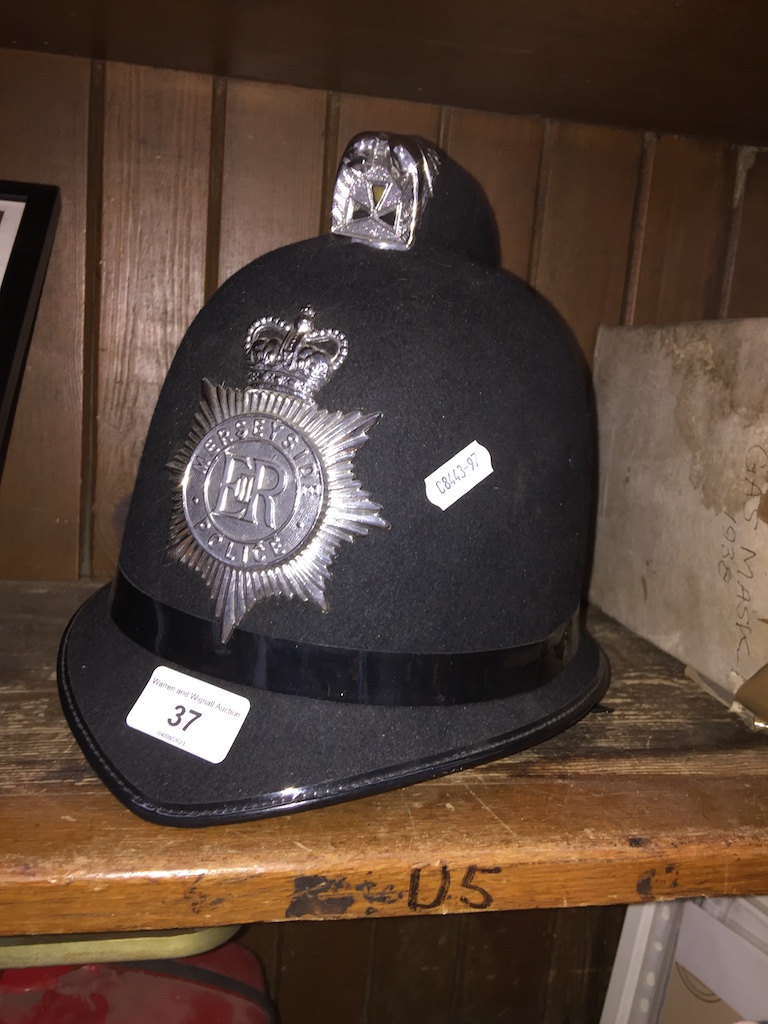 A police helmet