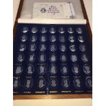 The Royal Crystal Cameos cased set