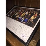 Coronation Street photo with repro signatures.