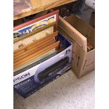 2 boxes of prints, pictures, etc.