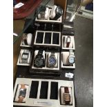 Rotary watch display stand with 10 watches