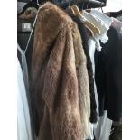 Three vintage fur coats