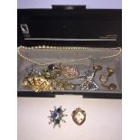 Box of cotume jewellery