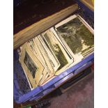 A crate containing approx. 500+ Edwardian and later postcards