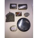 Quantity of assorted silver and EPNS items including silver pill box and continental silver