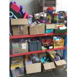 A large quantity of toys, games and related items to include Peppa Pig, Fly Wheels, Mr Tumble, PJ