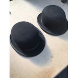 2 bowler hats