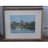 Cyril Hardy, 20th century school, watercolour, river scene, signed 'CYRIL HARDY' to lower left