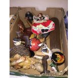 Box of figures and ornaments