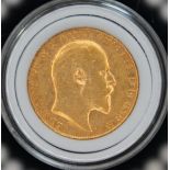 Edward VII sovereign 1909 ONLY 10% BUYER'S PREMIUM (INCLUSIVE OF VAT) NORMAL ONLINE FEES APPLY.