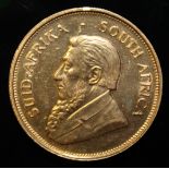 South Africa, 1974 Krugerrand, 1 oz. fine gold (91.67%) ONLY 10% BUYER'S PREMIUM (INCLUSIVE OF