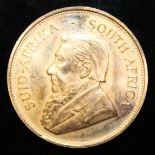 South Africa, 1980 Krugerrand, 1 oz. fine gold (91.67%) ONLY 10% BUYER'S PREMIUM (INCLUSIVE OF