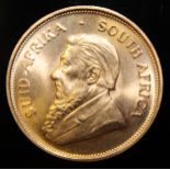 South Africa, 1974 Krugerrand, 1 oz. fine gold (91.67%) ONLY 10% BUYER'S PREMIUM (INCLUSIVE OF