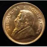 South Africa, 1975 Krugerrand, 1 oz. fine gold (91.67%) ONLY 10% BUYER'S PREMIUM (INCLUSIVE OF