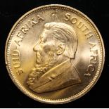South Africa, 1982 Krugerrand, 1 oz. fine gold (91.67%) ONLY 10% BUYER'S PREMIUM (INCLUSIVE OF