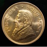 South Africa, 1975 Krugerrand, 1 oz. fine gold (91.67%) ONLY 10% BUYER'S PREMIUM (INCLUSIVE OF