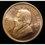 South Africa, 1980 Krugerrand, 1 oz. fine gold (91.67%) ONLY 10% BUYER'S PREMIUM (INCLUSIVE OF