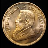 South Africa, 1974 Krugerrand, 1 oz. fine gold (91.67%) ONLY 10% BUYER'S PREMIUM (INCLUSIVE OF