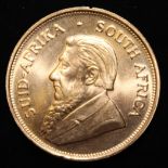 South Africa, 1975 Krugerrand, 1 oz. fine gold (91.67%) ONLY 10% BUYER'S PREMIUM (INCLUSIVE OF