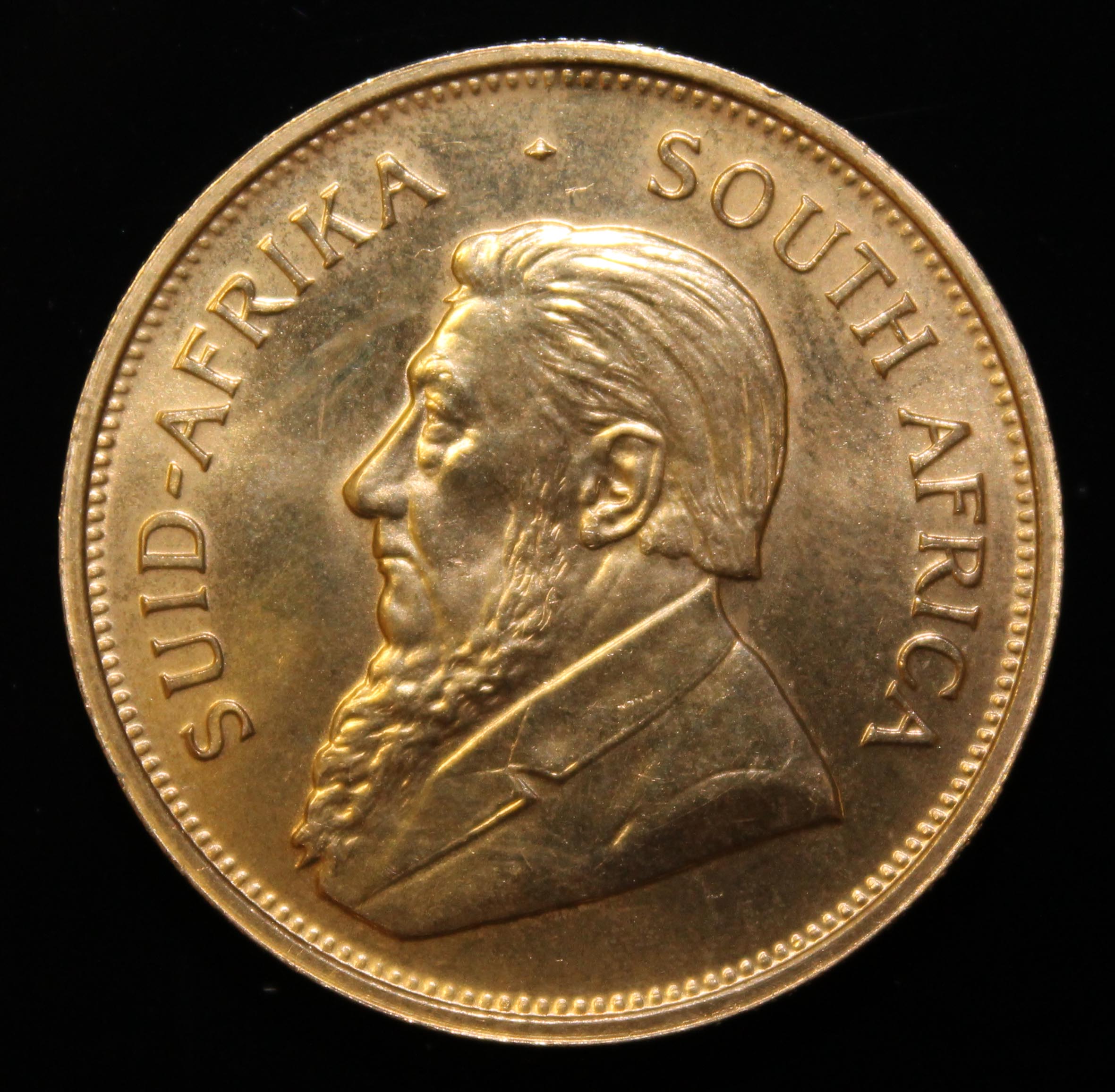 South Africa, 1974 Krugerrand, 1 oz. fine gold (91.67%) ONLY 10% BUYER'S PREMIUM (INCLUSIVE OF