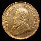 South Africa, 1974 Krugerrand, 1 oz. fine gold (91.67%) ONLY 10% BUYER'S PREMIUM (INCLUSIVE OF