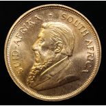 South Africa, 1975 Krugerrand, 1 oz. fine gold (91.67%) ONLY 10% BUYER'S PREMIUM (INCLUSIVE OF