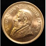 South Africa, 1974 Krugerrand, 1 oz. fine gold (91.67%) ONLY 10% BUYER'S PREMIUM (INCLUSIVE OF