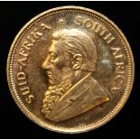 South Africa, 1972 Krugerrand, 1 oz. fine gold (91.67%) ONLY 10% BUYER'S PREMIUM (INCLUSIVE OF