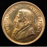 South Africa, 1974 Krugerrand, 1 oz. fine gold (91.67%) ONLY 10% BUYER'S PREMIUM (INCLUSIVE OF