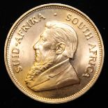 South Africa, 1974 Krugerrand, 1 oz. fine gold (91.67%) ONLY 10% BUYER'S PREMIUM (INCLUSIVE OF