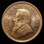 South Africa, 1974 Krugerrand, 1 oz. fine gold (91.67%) ONLY 10% BUYER'S PREMIUM (INCLUSIVE OF