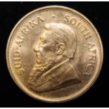 South Africa, 1981 Krugerrand, 1 oz. fine gold (91.67%) ONLY 10% BUYER'S PREMIUM (INCLUSIVE OF