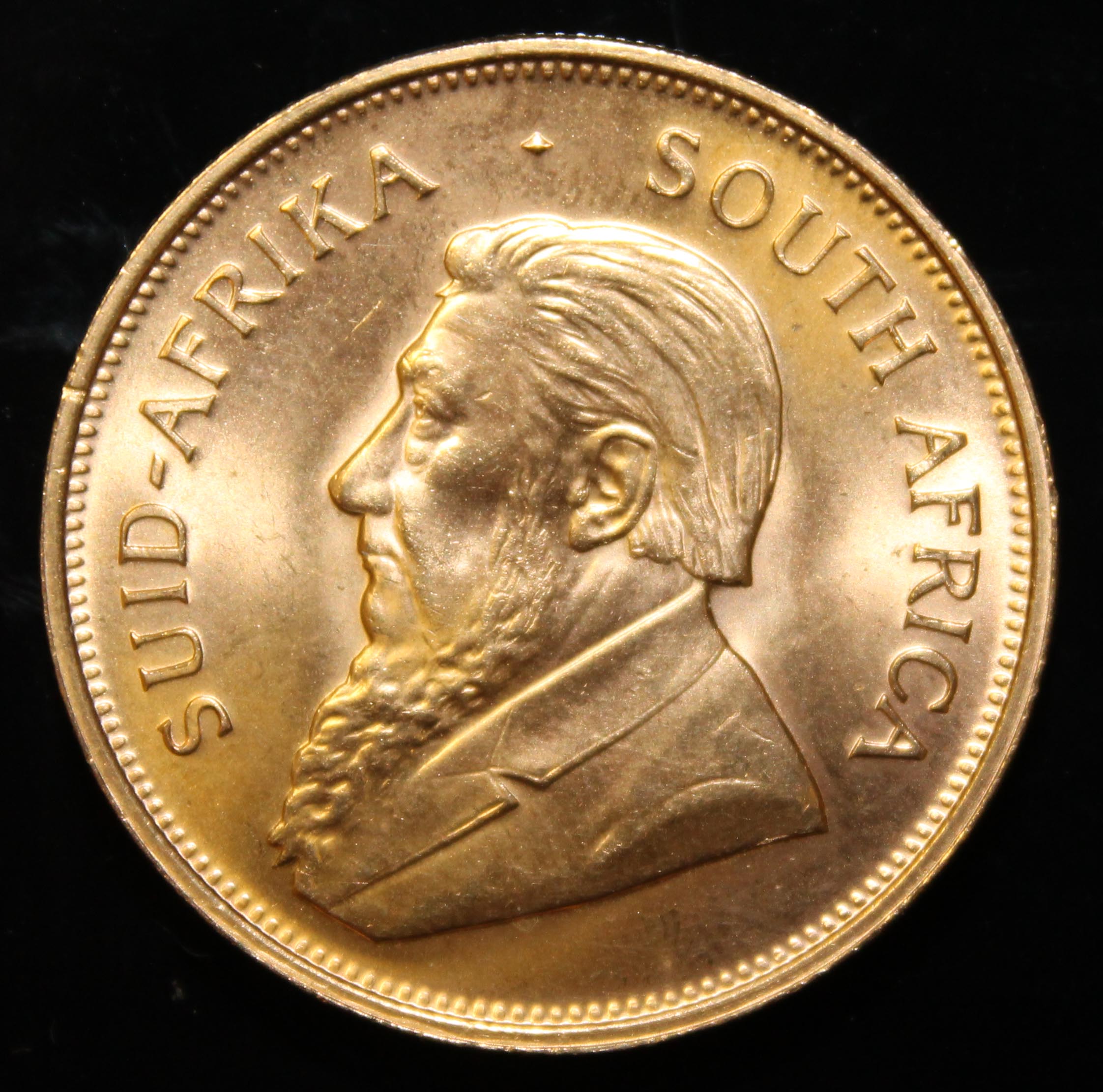 South Africa, 1974 Krugerrand, 1 oz. fine gold (91.67%) ONLY 10% BUYER'S PREMIUM (INCLUSIVE OF