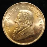 South Africa, 1982 Krugerrand, 1 oz. fine gold (91.67%) ONLY 10% BUYER'S PREMIUM (INCLUSIVE OF