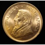 South Africa, 1974 Krugerrand, 1 oz. fine gold (91.67%) ONLY 10% BUYER'S PREMIUM (INCLUSIVE OF