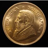 South Africa, 1975 Krugerrand, 1 oz. fine gold (91.67%) ONLY 10% BUYER'S PREMIUM (INCLUSIVE OF